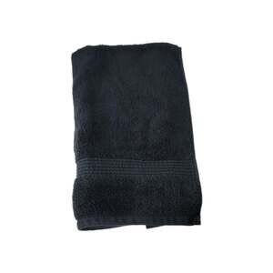 Tahari Hand Towel Black 100% Cotton Plush Absorbent 15" X 27"